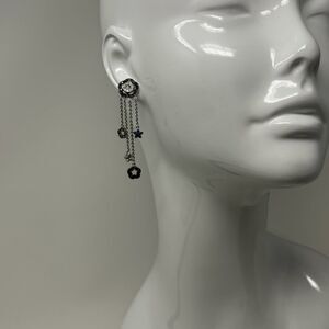 925 silver dangle pierced earrings